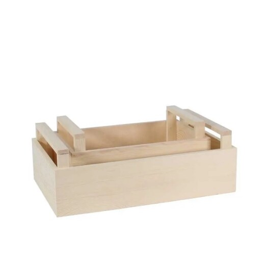 Set of 2 Wooden Crate