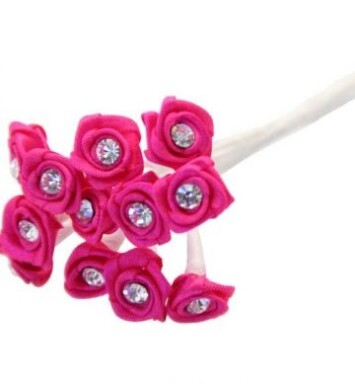Ribbon Rose - Cerise