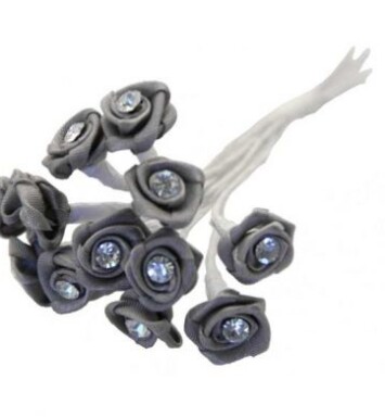 Ribbon Rose - Matt Silver
