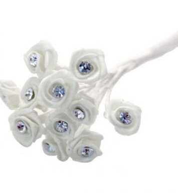 Ribbon Rose - White