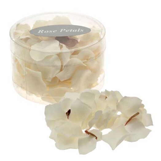 Cream Rose Petals in Tub