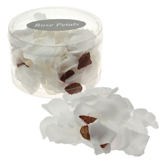 White Rose Petals in Tub