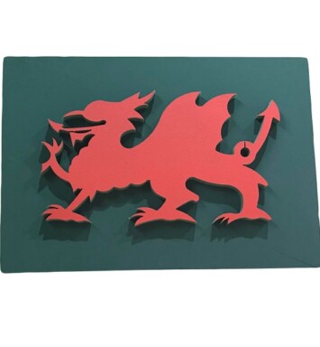 Welsh Dragon Foam Floral Frame