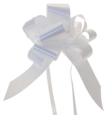 50mm Pullbow - White