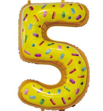 30 Inch Young Editions Number 5 Foil Balloon