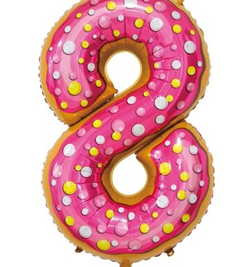 30 Inch Young Editions Number 8 Foil Balloon