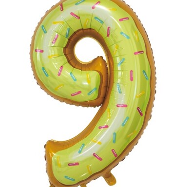 30 Inch Young Editions Number 9 Foil Balloon